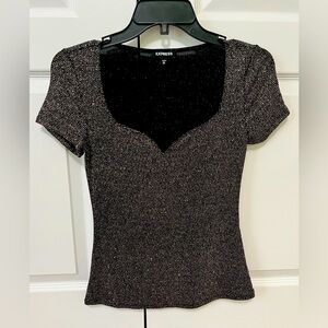 Express multicolor sparkly blouse. Size XS. Never worn